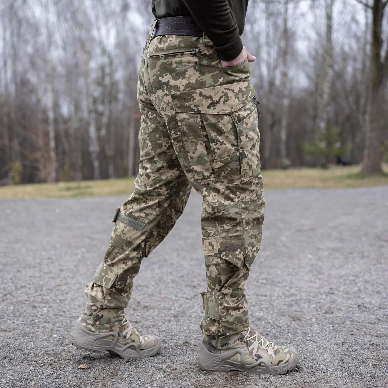Штани тактичні 10 кишень "Alligator" піксель Rip-Stop (є кишені для наколінників)