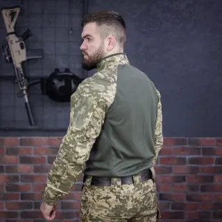 Тактична сорочка Hawk Tornado Ubacs (Cool Max) з налокітниками піксель