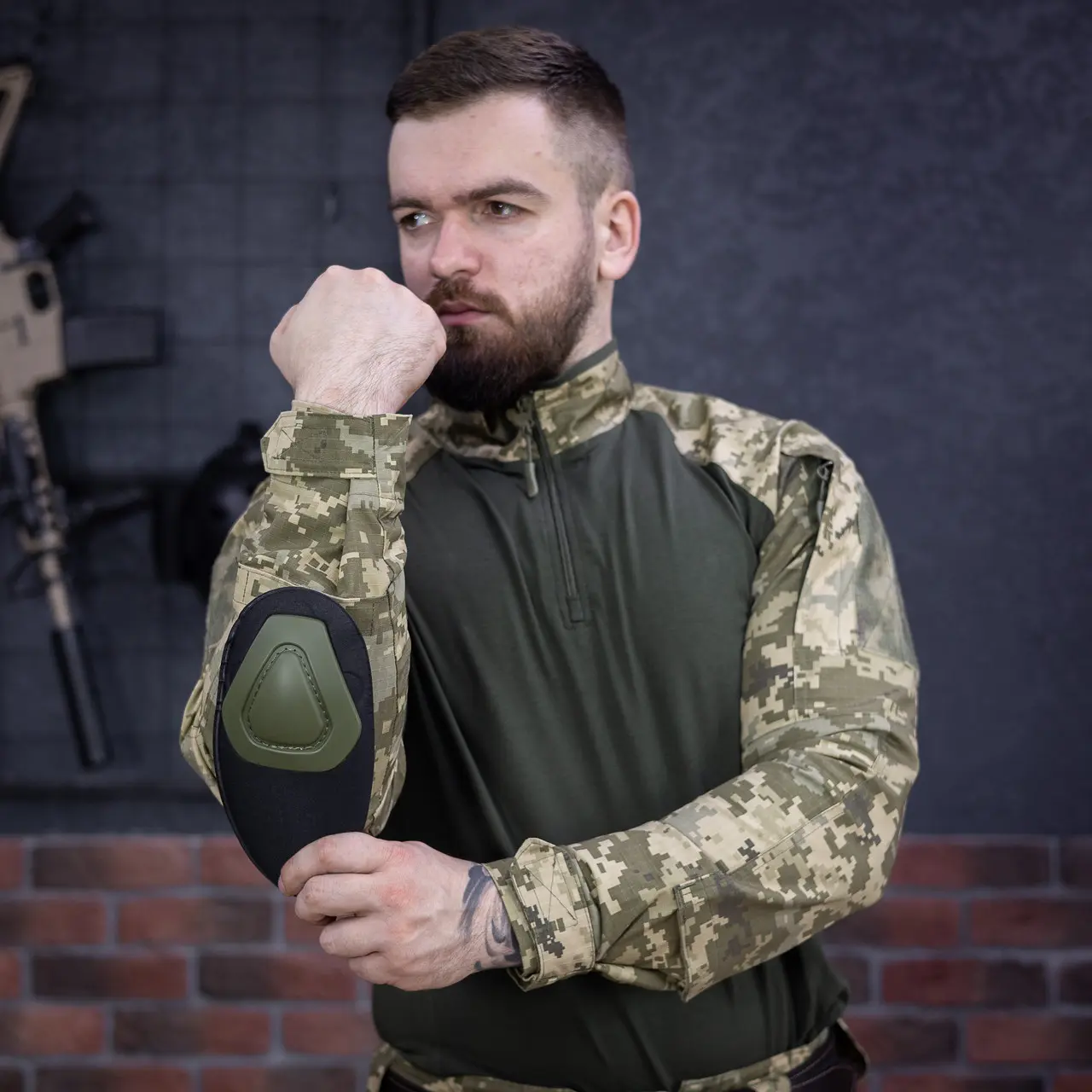 Тактична сорочка Hawk Tornado Ubacs (Cool Max) з налокітниками піксель