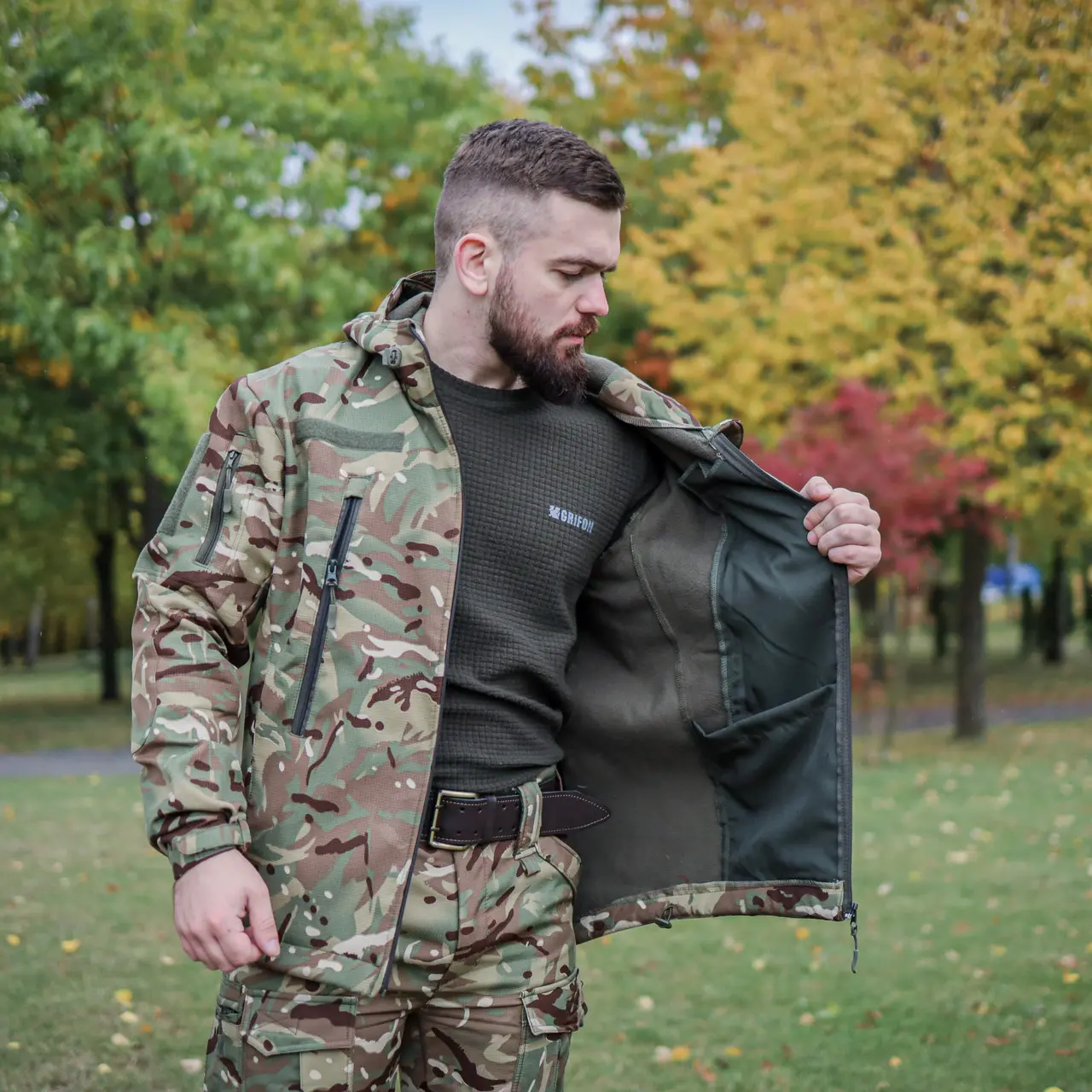 Куртка Grifon Tactical (СШМБ-Д23) мультикам софтшел