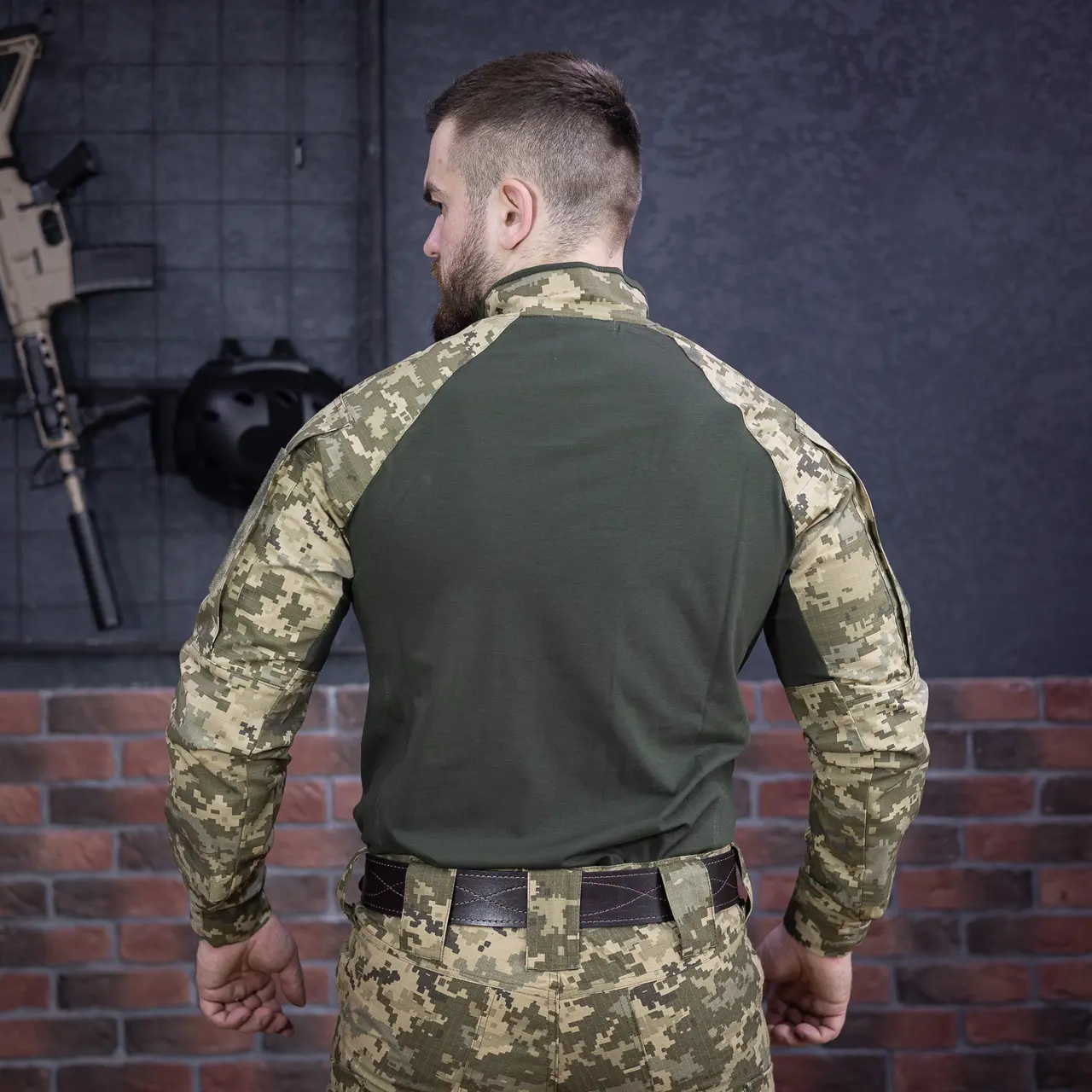 Тактична сорочка Tornado Ubacs (Кулір) з кишенями під налокітники піксель
