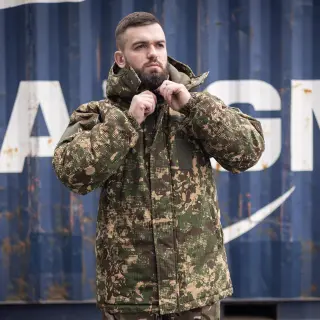 Bushel Jacket "Predator" Rip-Stop (Waffle) Omni-Heat (Winter)