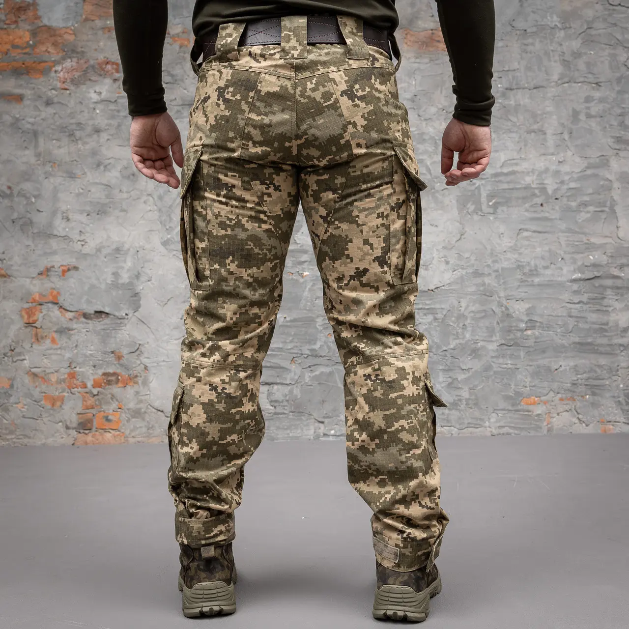 Штани тактичні військові 6 кишень GRIFON "GENERAL" піксель ріп-стоп (вафелька)