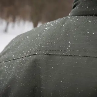 Зимовий бушлат хакі (Омні-Хіт + синтепон) з подвійним замком (Omni-Heat)
