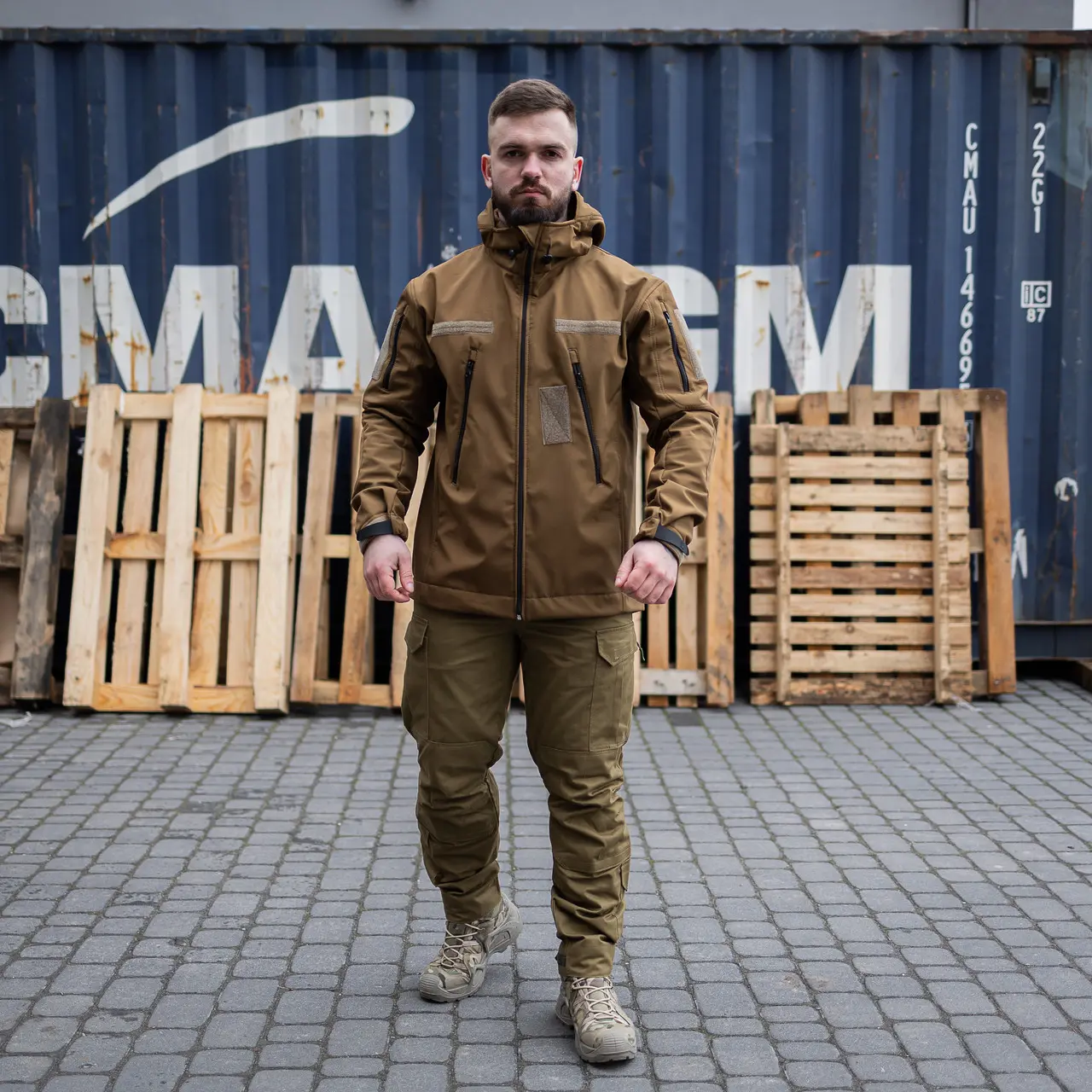 Військова тактична куртка Soft Shell Grifon Койот
