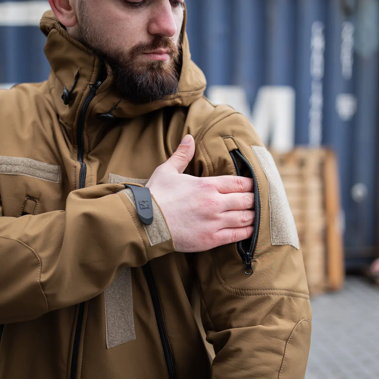 Військова тактична куртка Soft Shell Grifon Койот