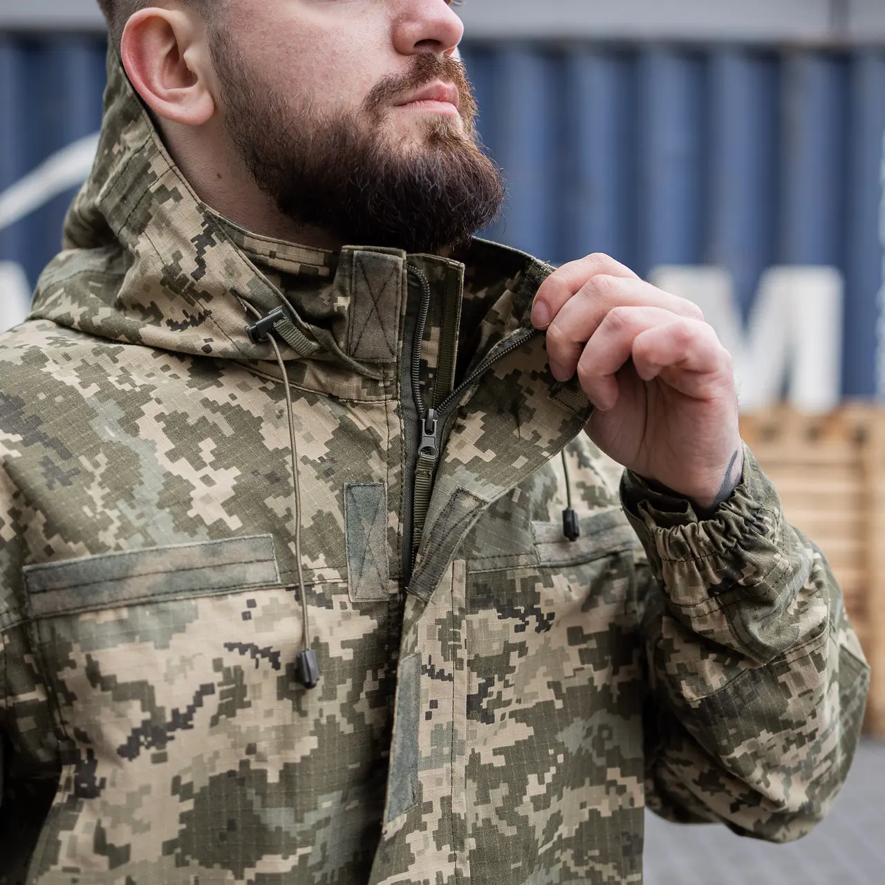 Куртка тактична військова Grifon піксель ріп-стоп (вафелька) Ferox