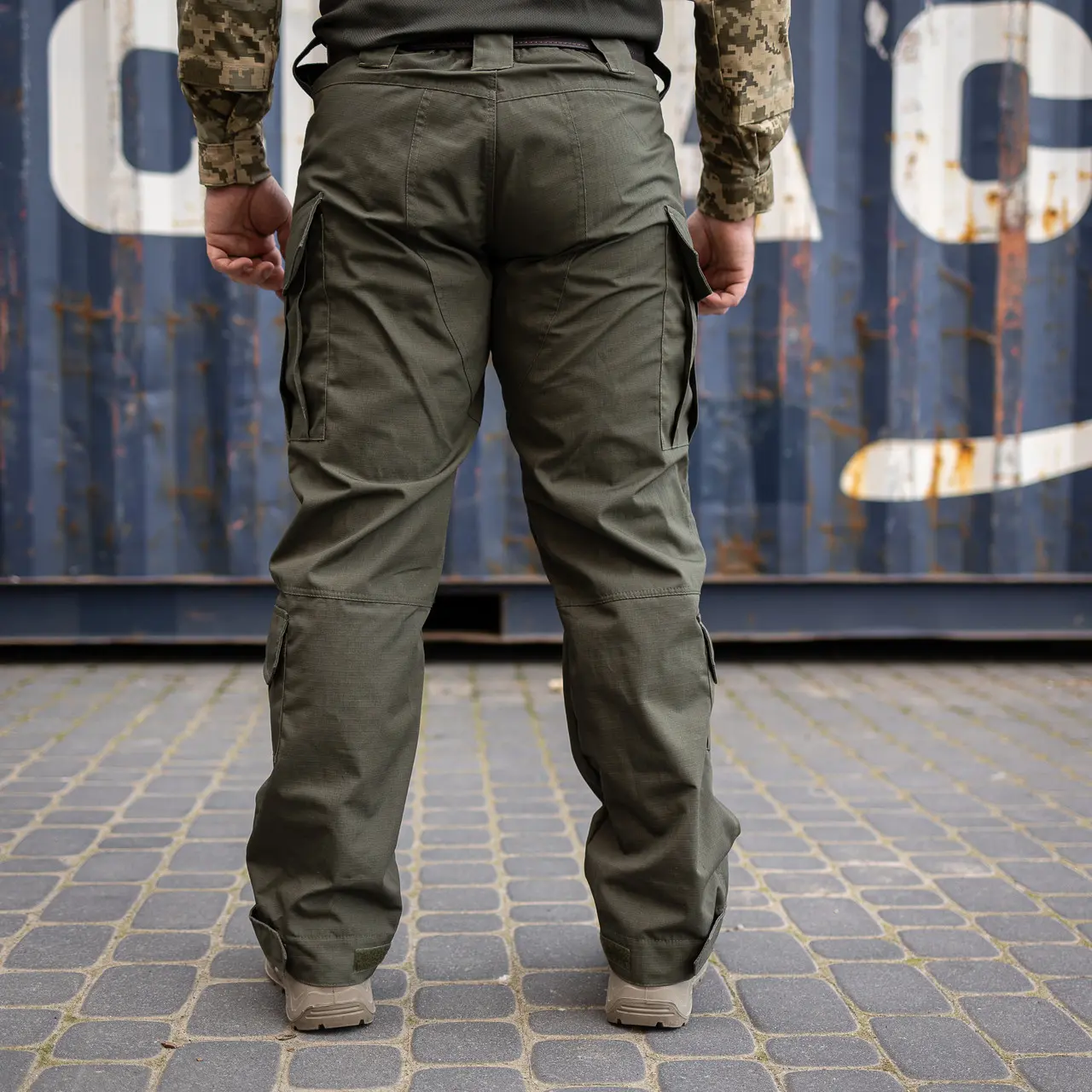 Штани тактичні військові 6 кишень "GENERAL" хакі ріп-стоп (вафелька)