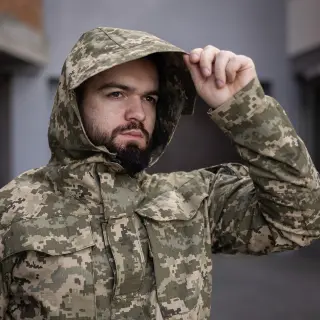 Куртка тактична військова Grifon піксель ріп-стоп (вафелька) Британка