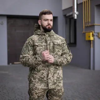 Куртка тактична військова Grifon піксель ріп-стоп (вафелька) Британка