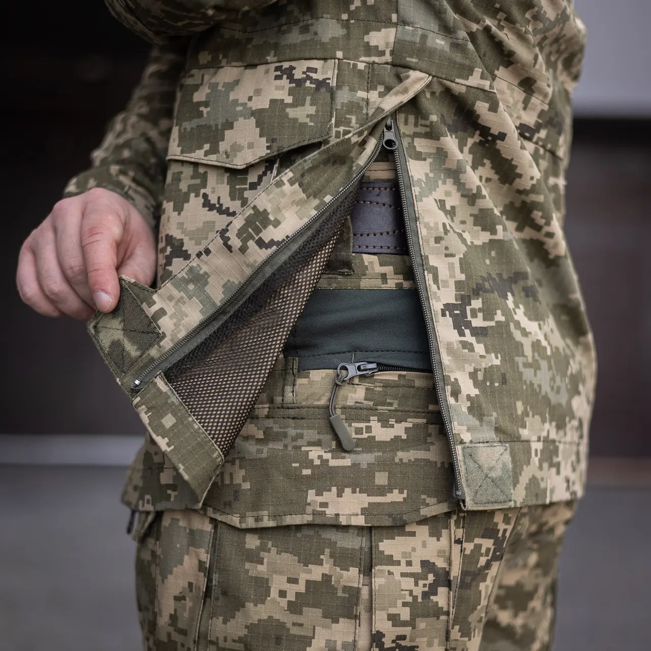 Куртка тактична військова Grifon піксель ріп-стоп (вафелька) Британка