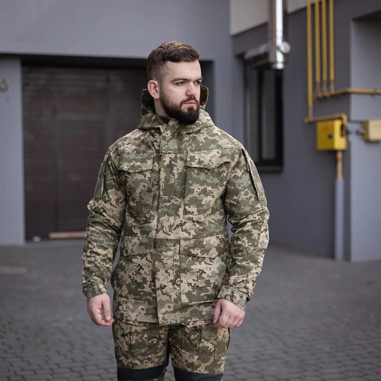 Куртка тактична військова Grifon піксель ріп-стоп (вафелька) Британка