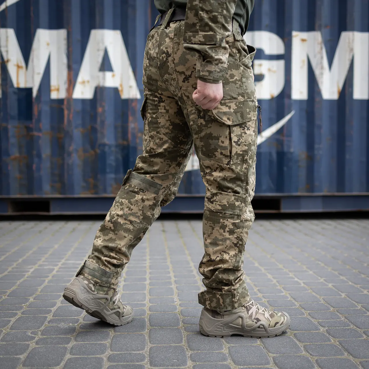 Штани тактичні військові 7 кишень Target TX піксель ріп-стоп (вафелька)