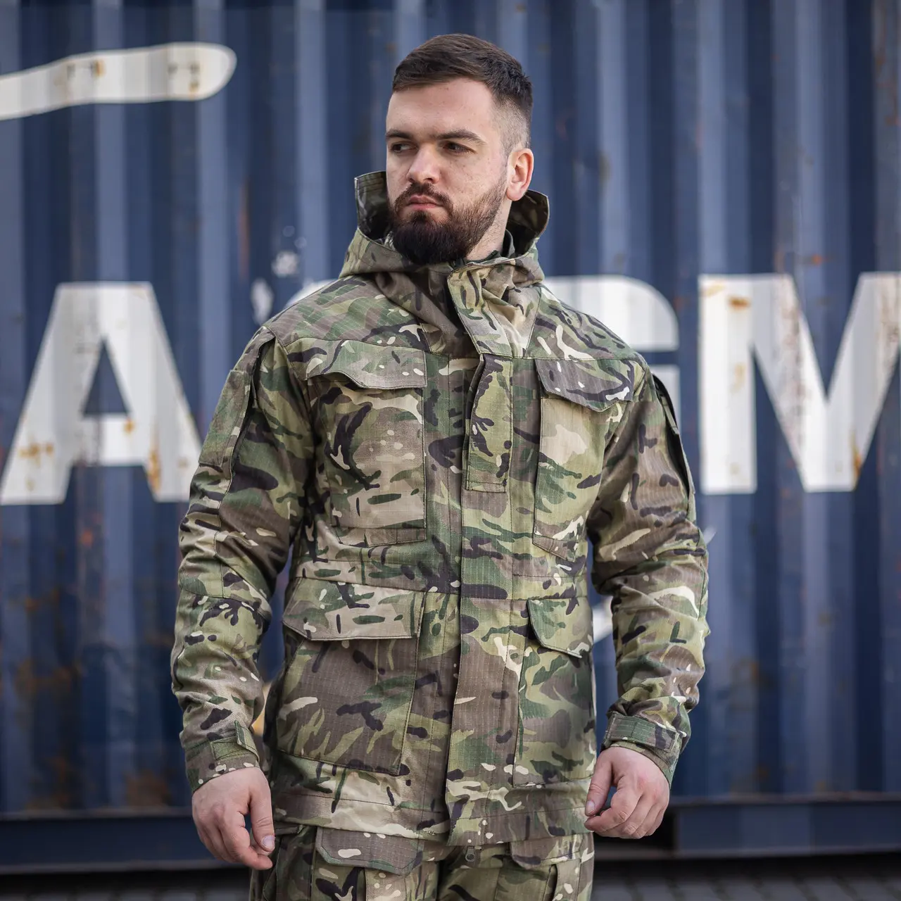 Куртка тактична військова Grifon мультикам ріп-стоп (вафелька) Британка