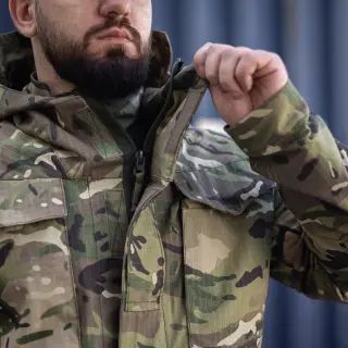 Куртка тактична військова Grifon мультикам ріп-стоп (вафелька) Британка