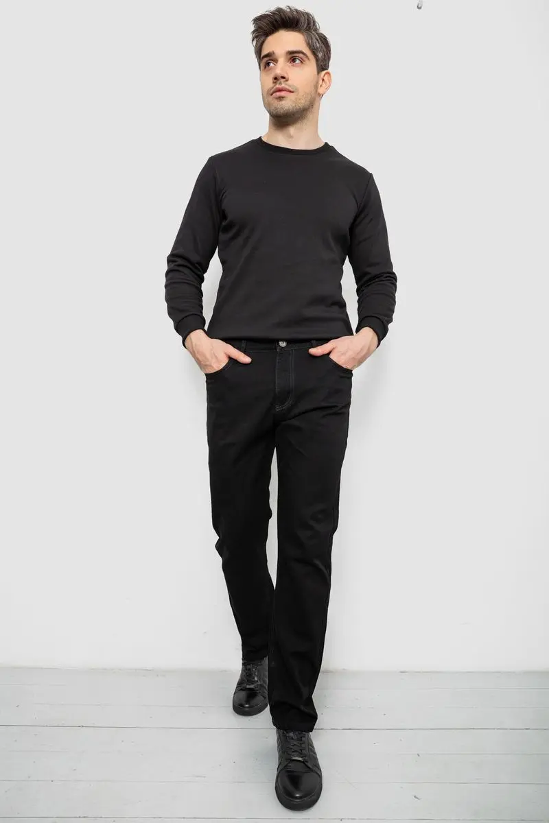 Джинси чоловічі, колір чорний, 244RW20