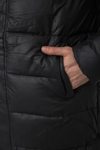 Куртка чоловіча зимова подовжена, колір чорний, 244RH76-10
