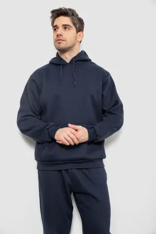 Спортивний костюм чоловічий на флісі, колір синій, 244R9162