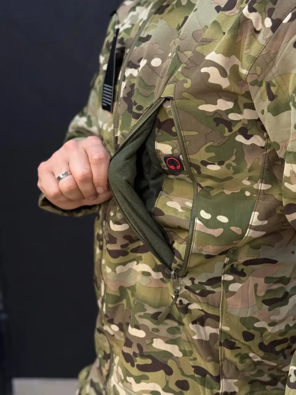 Костюм Утеплений Soft Shell Мультикам на флісі Qutdoor Equipment