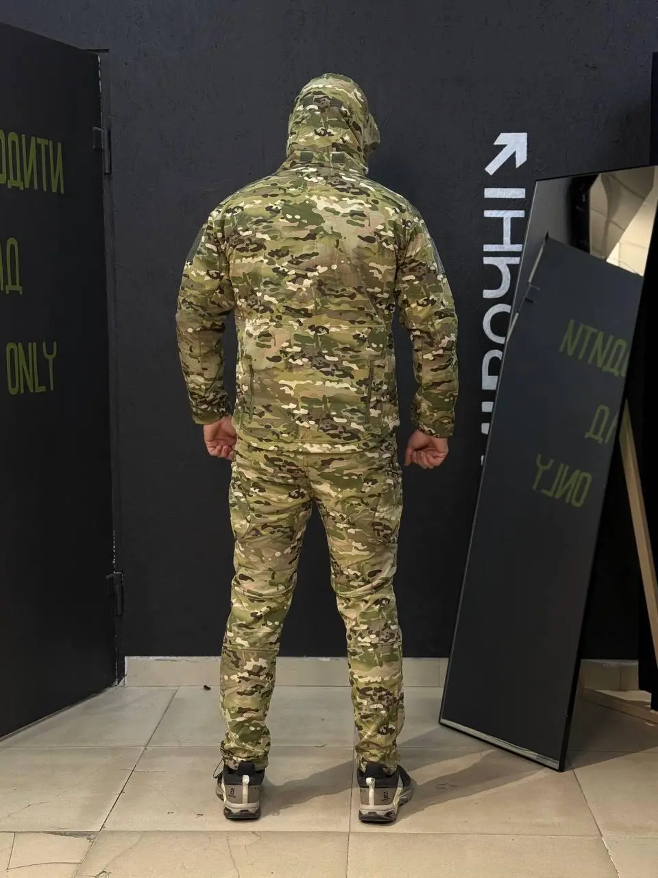 Костюм Утеплений Soft Shell Мультикам на флісі Qutdoor Equipment