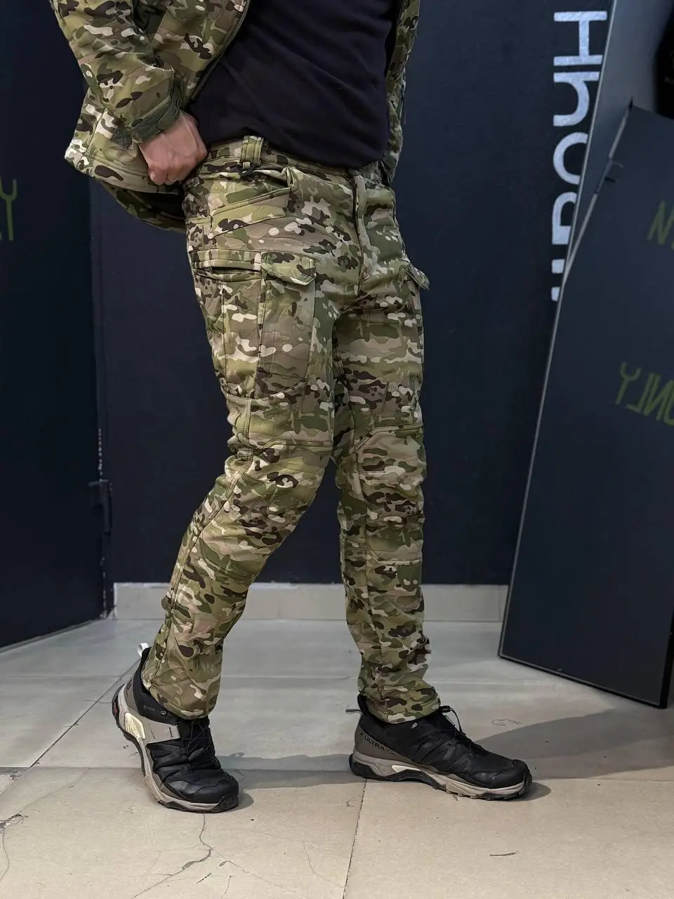 Костюм Утеплений Soft Shell Мультикам на флісі Qutdoor Equipment