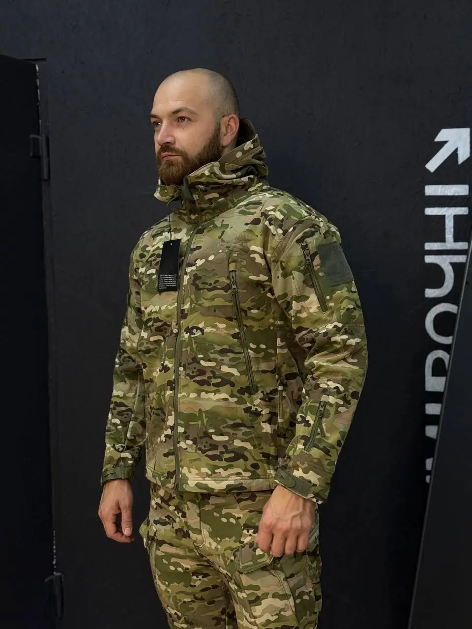 Костюм Утеплений Soft Shell Мультикам на флісі Qutdoor Equipment