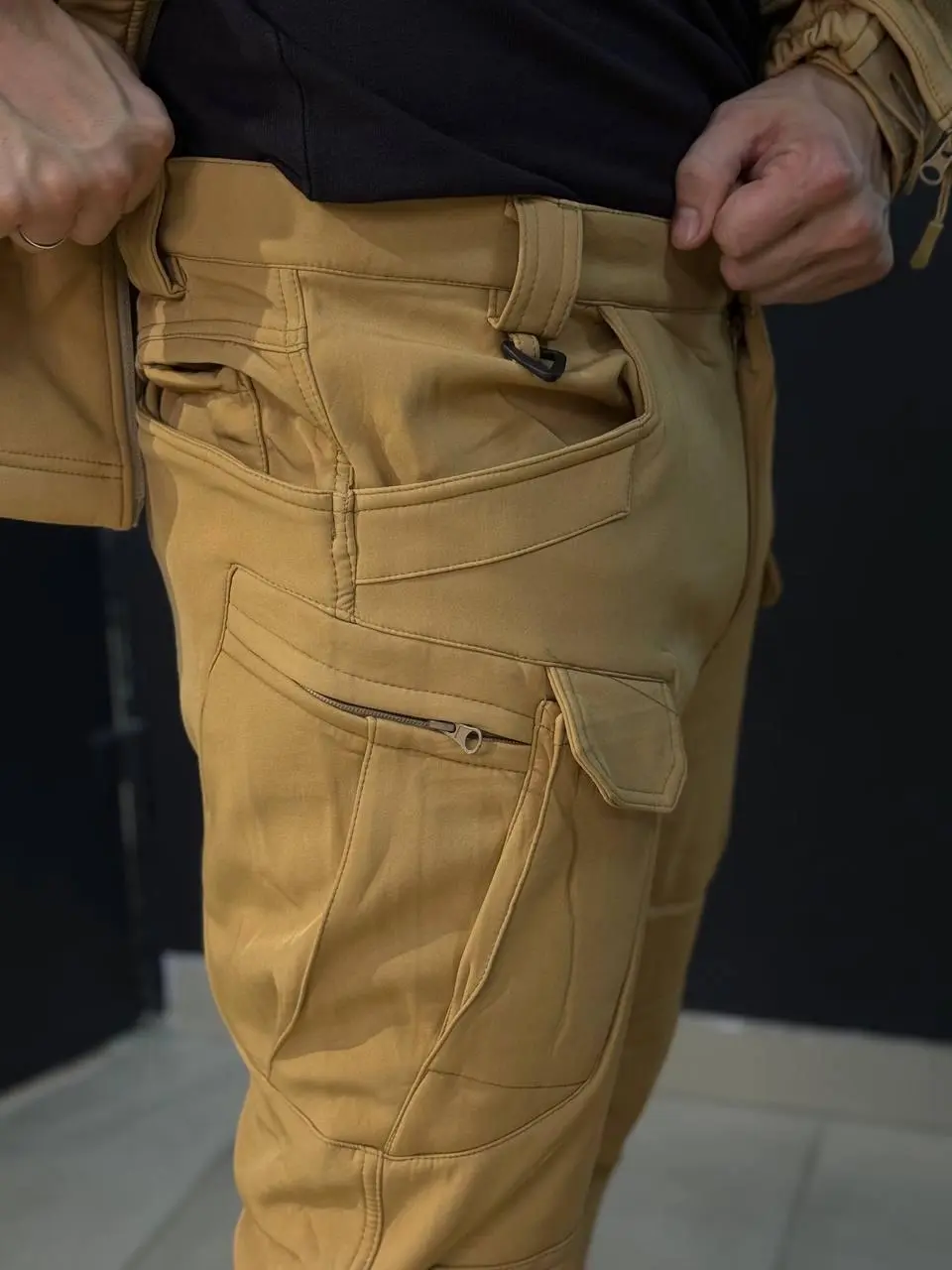 Костюм Утеплений Soft Shell Койот на флісі Qutdoor Equipment