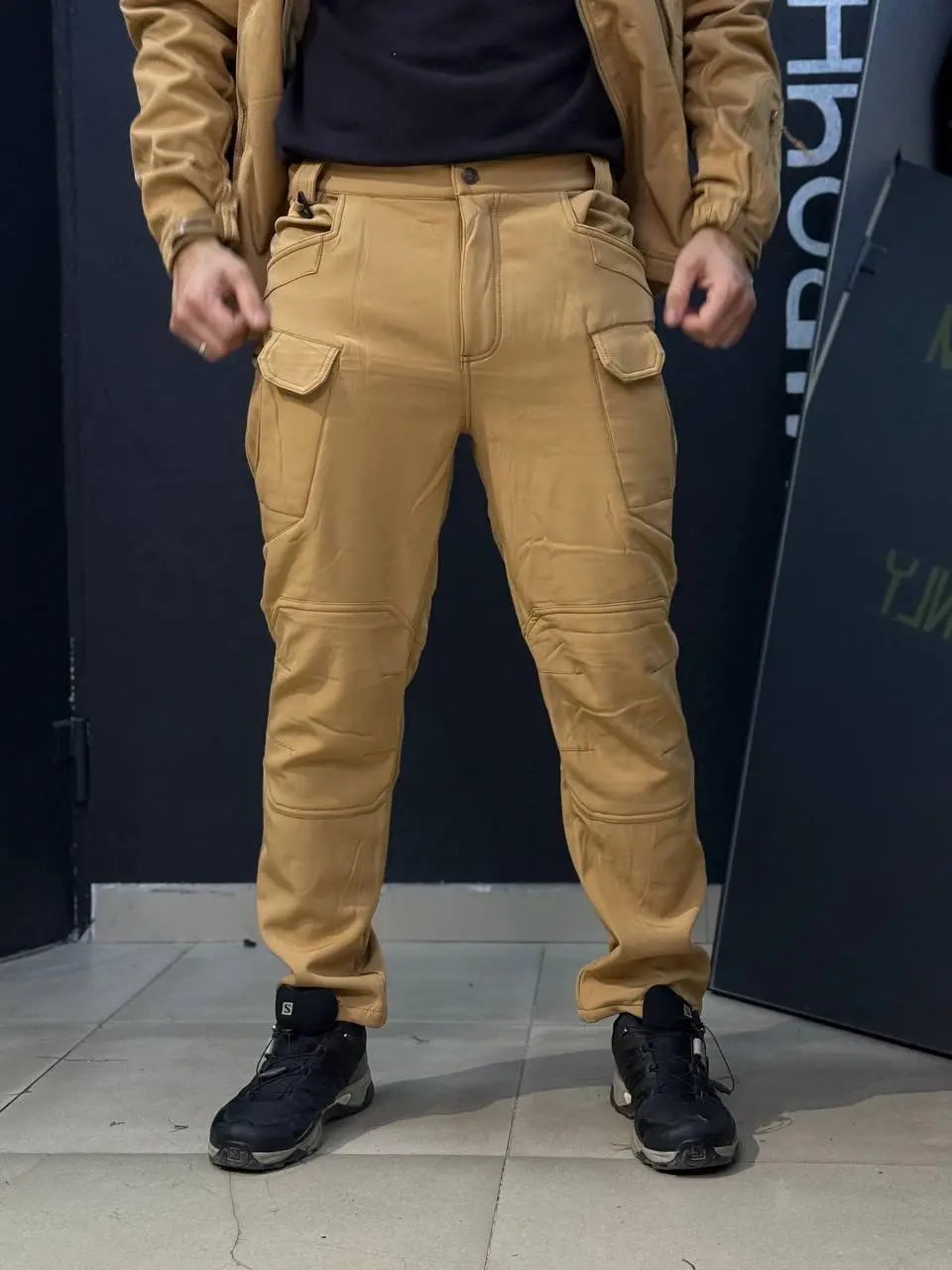 Костюм Утеплений Soft Shell Койот на флісі Qutdoor Equipment