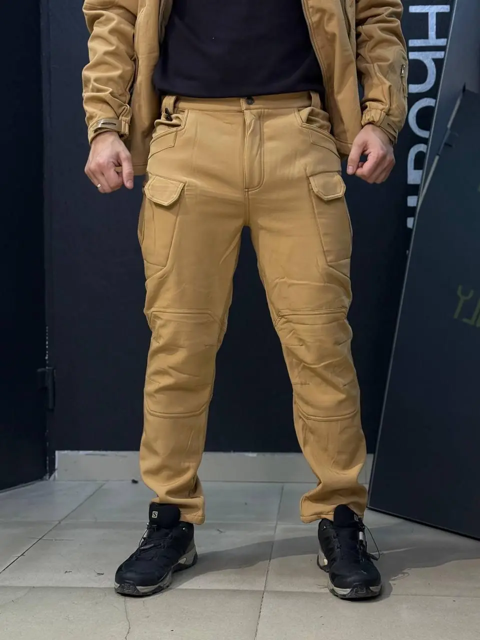 Костюм Утеплений Soft Shell Койот на флісі Qutdoor Equipment