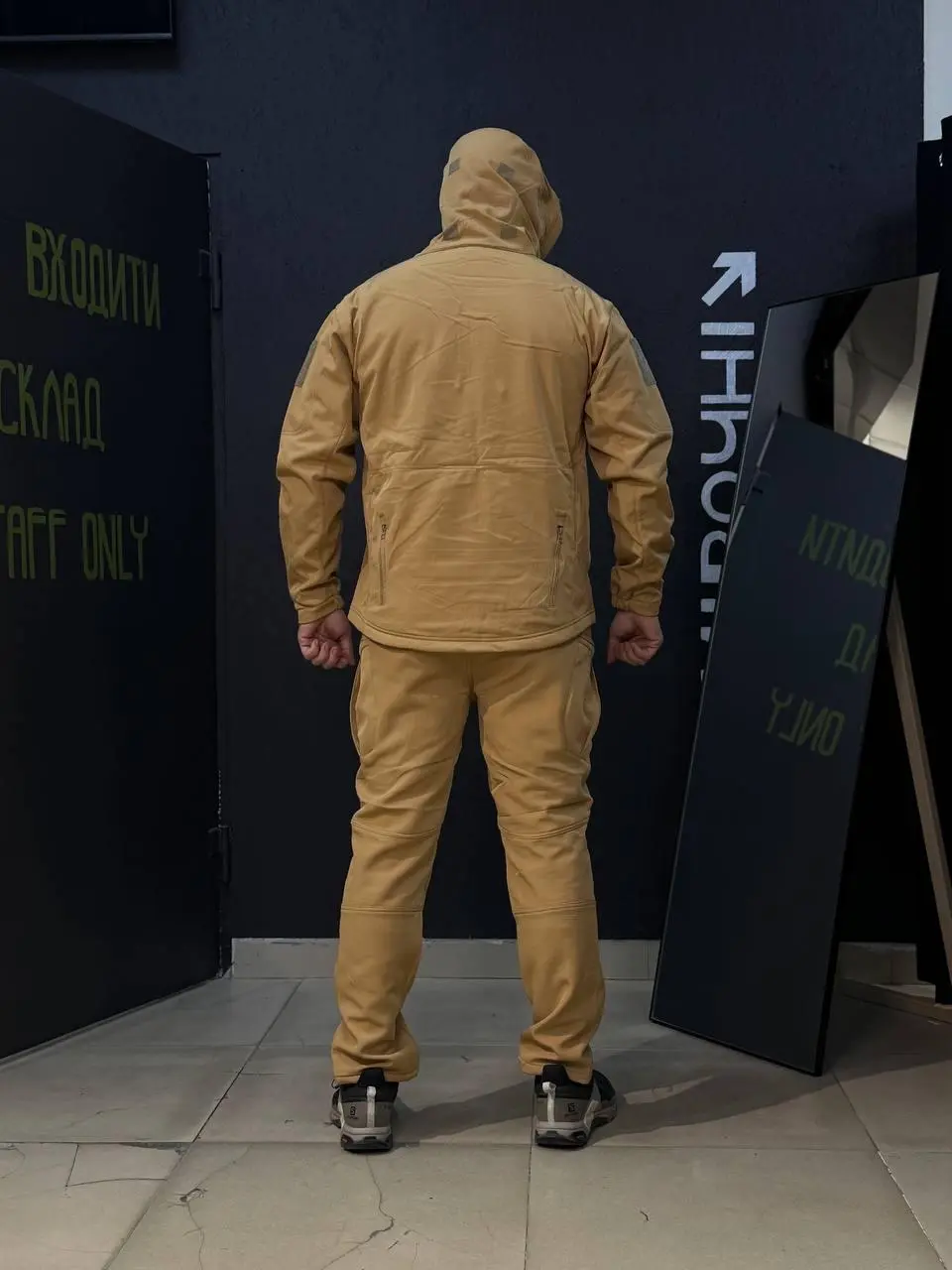 Костюм Утеплений Soft Shell Койот на флісі Qutdoor Equipment
