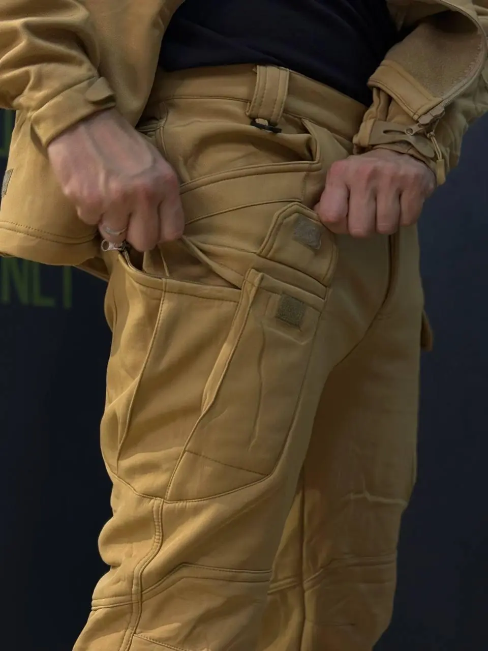 Костюм Утеплений Soft Shell Койот на флісі Qutdoor Equipment