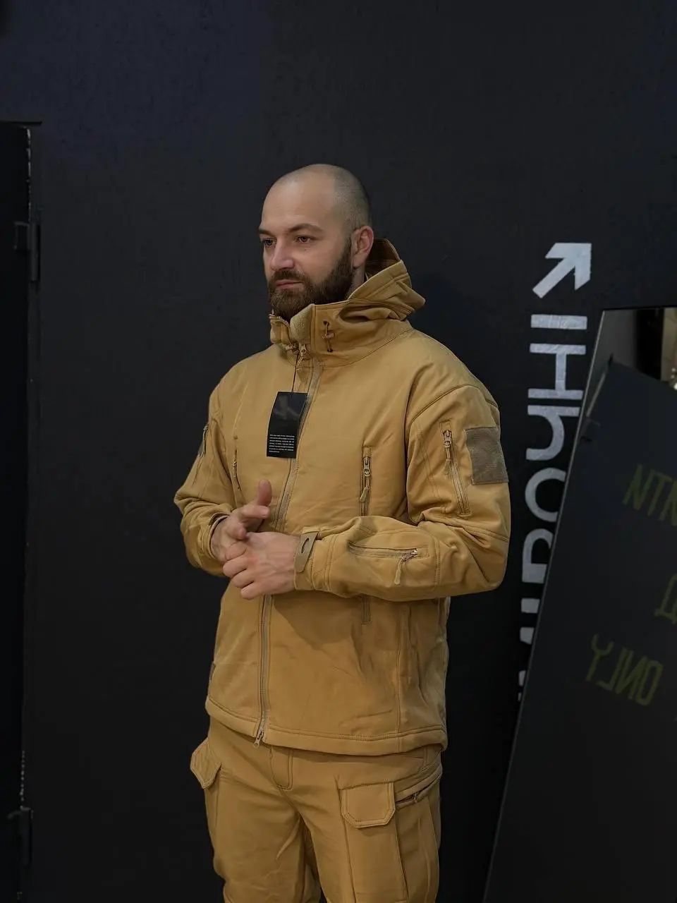 Костюм Утеплений Soft Shell Койот на флісі Qutdoor Equipment