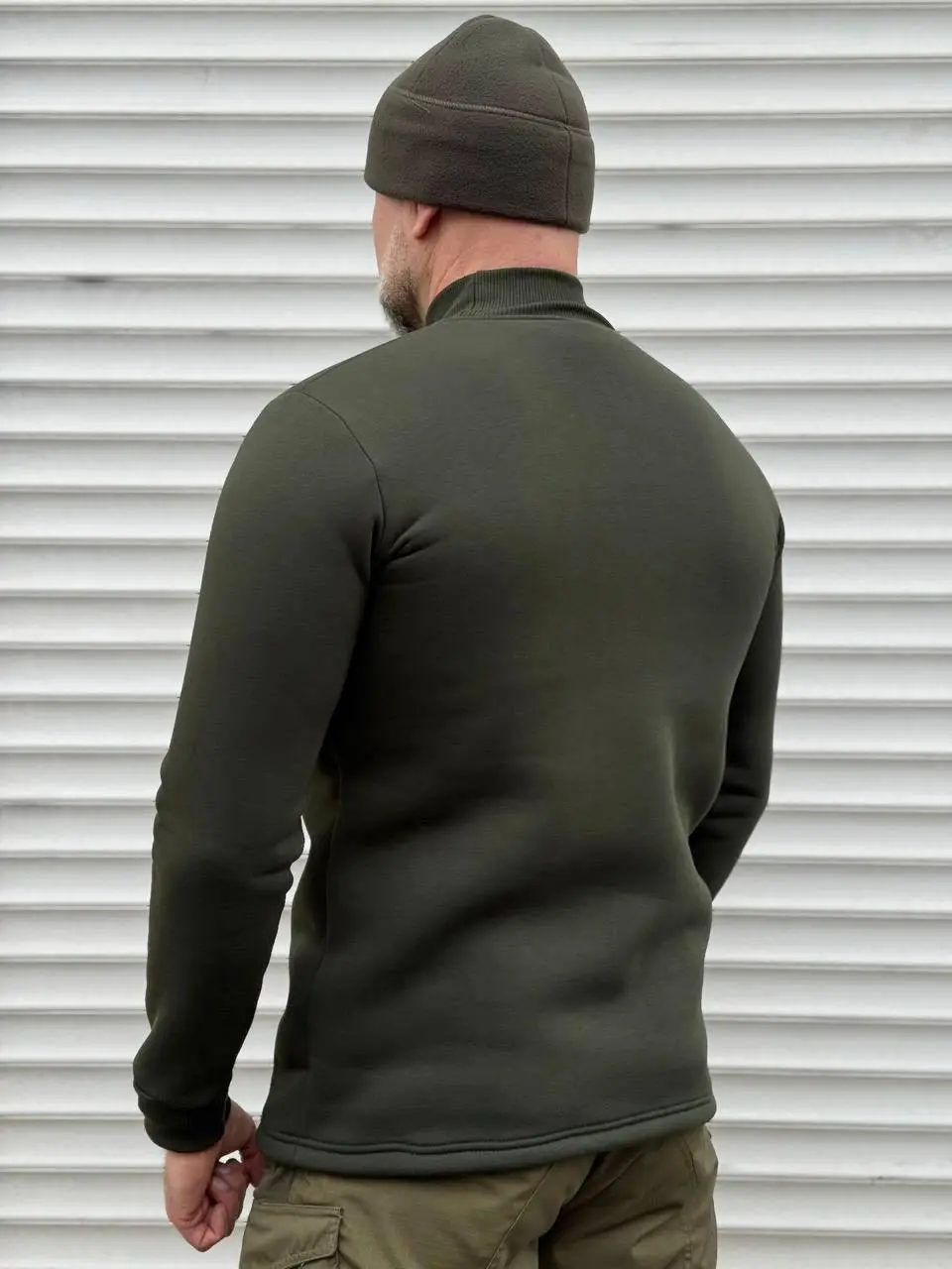 Tactical sweatshirt with fleece Olive