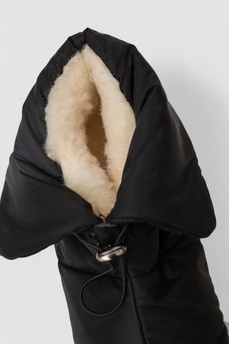 Дутики жіночі зимові на хутрі, колір чорно-сірий, 248RFM300