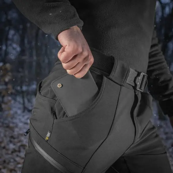 M-Tac Soft Shell Winter Black Pants