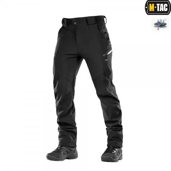 M-Tac Soft Shell Winter Black Pants