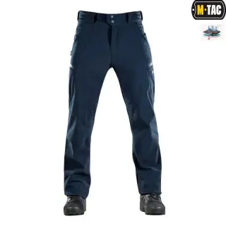 Штани тактичні утеплені M-Tac Soft Shell Winter темно-сині