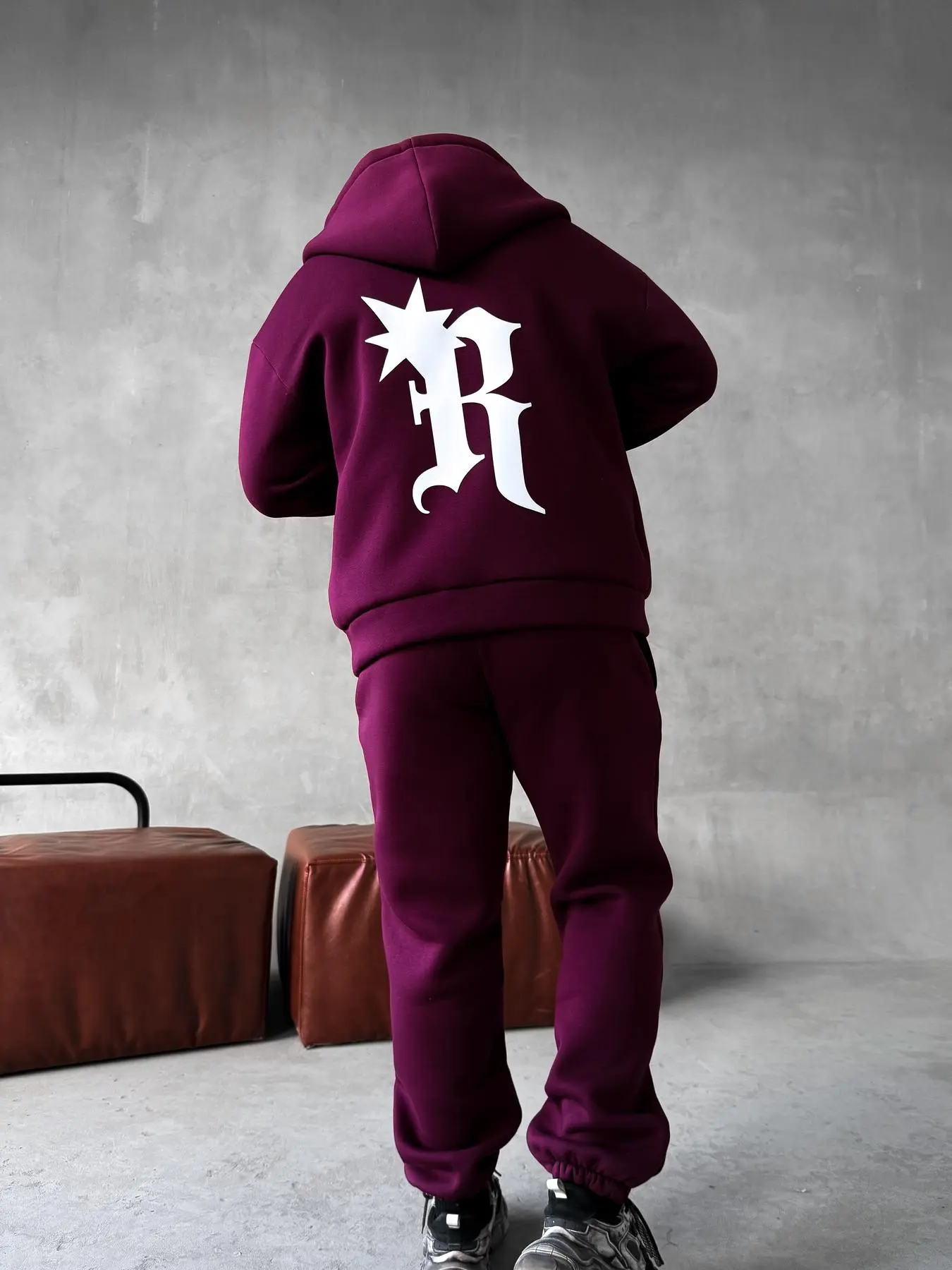 Costume Print R (Burgundy Base)