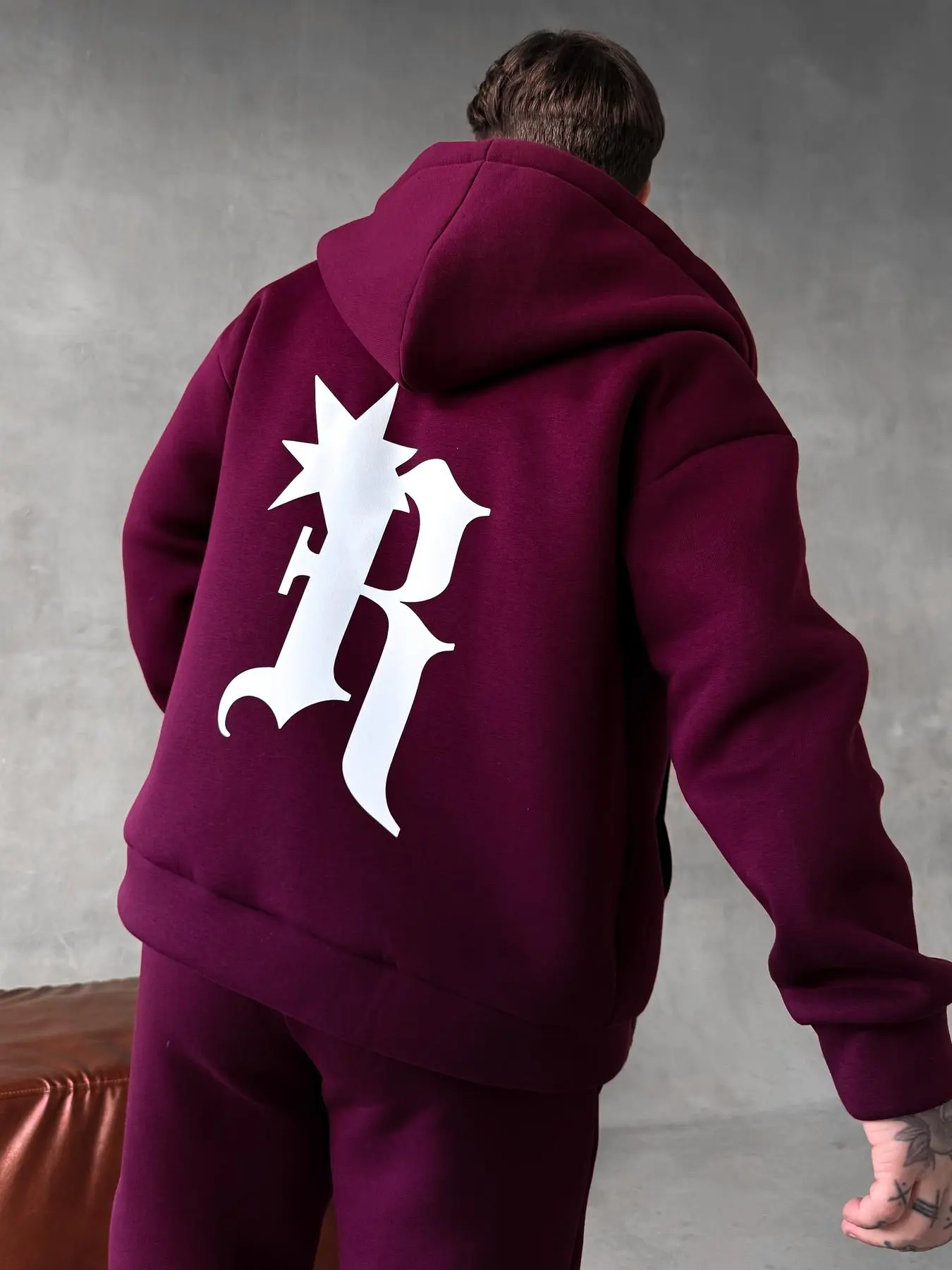 Costume Print R (Burgundy Base)
