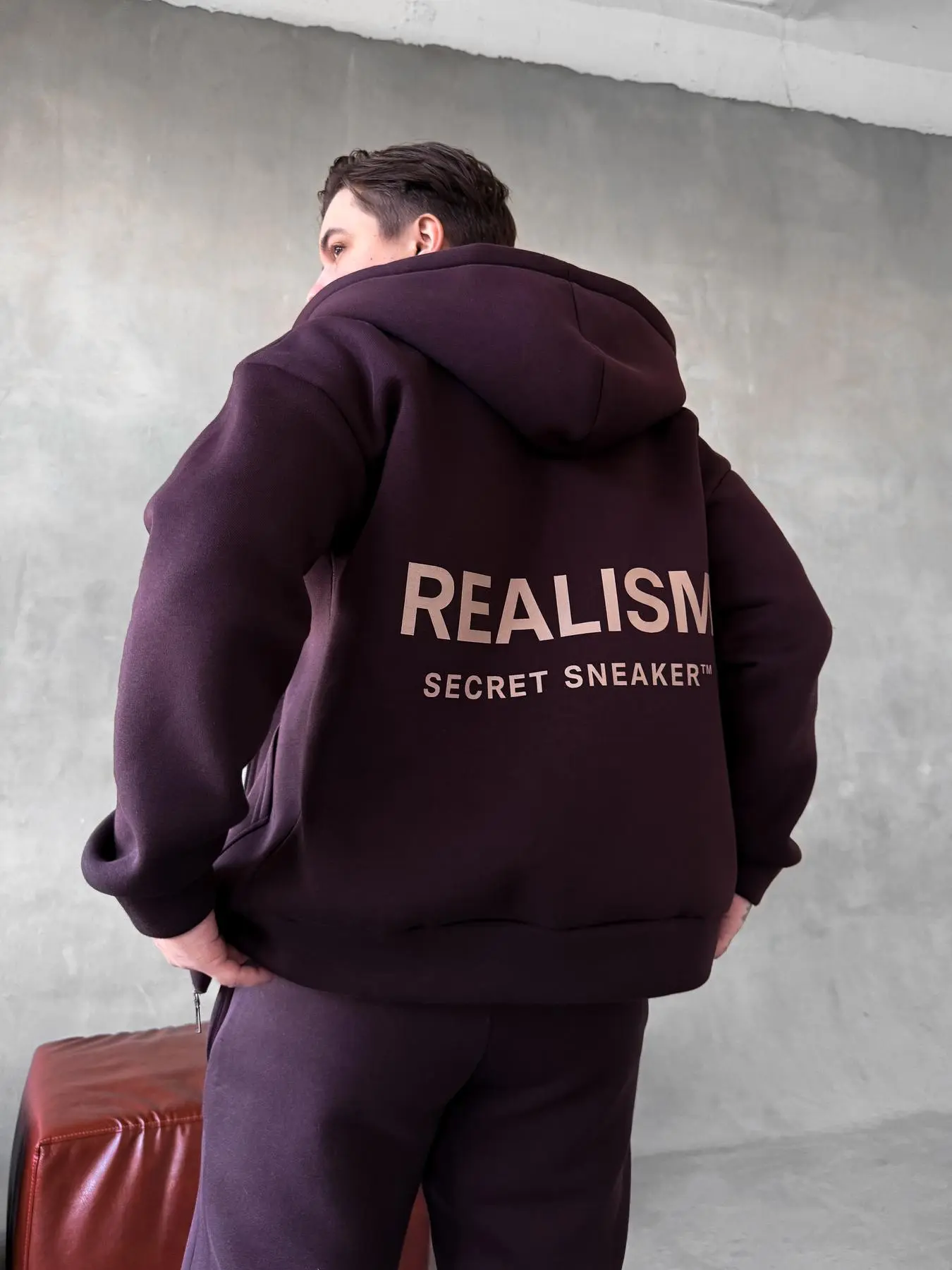 Realism Print Suit (Chocolate Base)