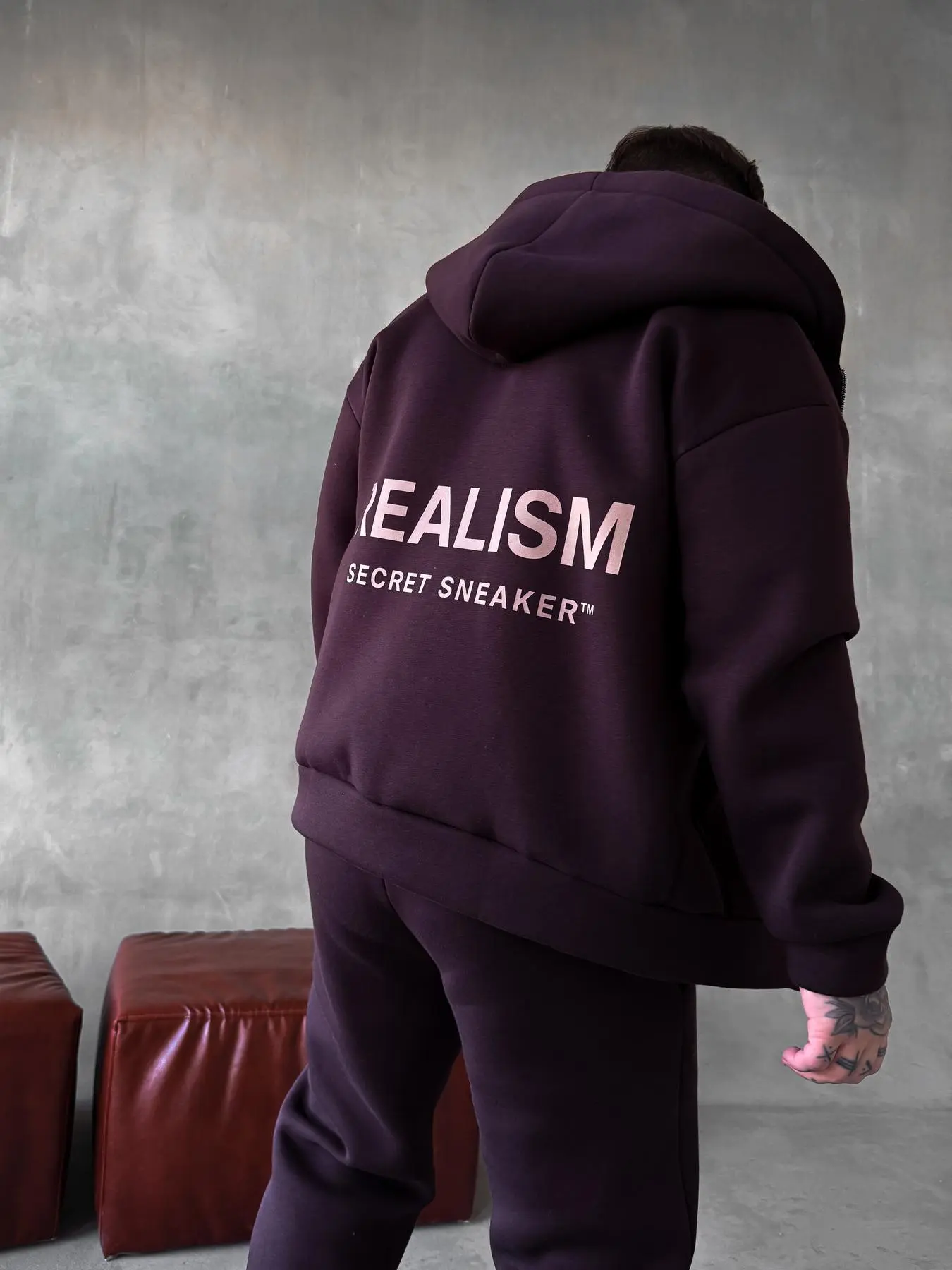 Realism Print Suit (Chocolate Base)