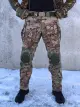 Тактичні штани Soft Shell Мультикам з наколінники в КОМПЛЕКТІ БАТАЛИ - Фото 1