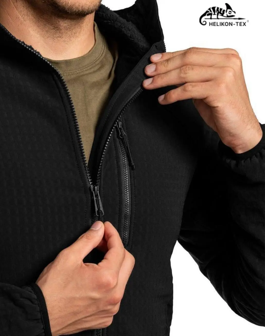 Флісова кофта Helikon Patriot Pro Black
