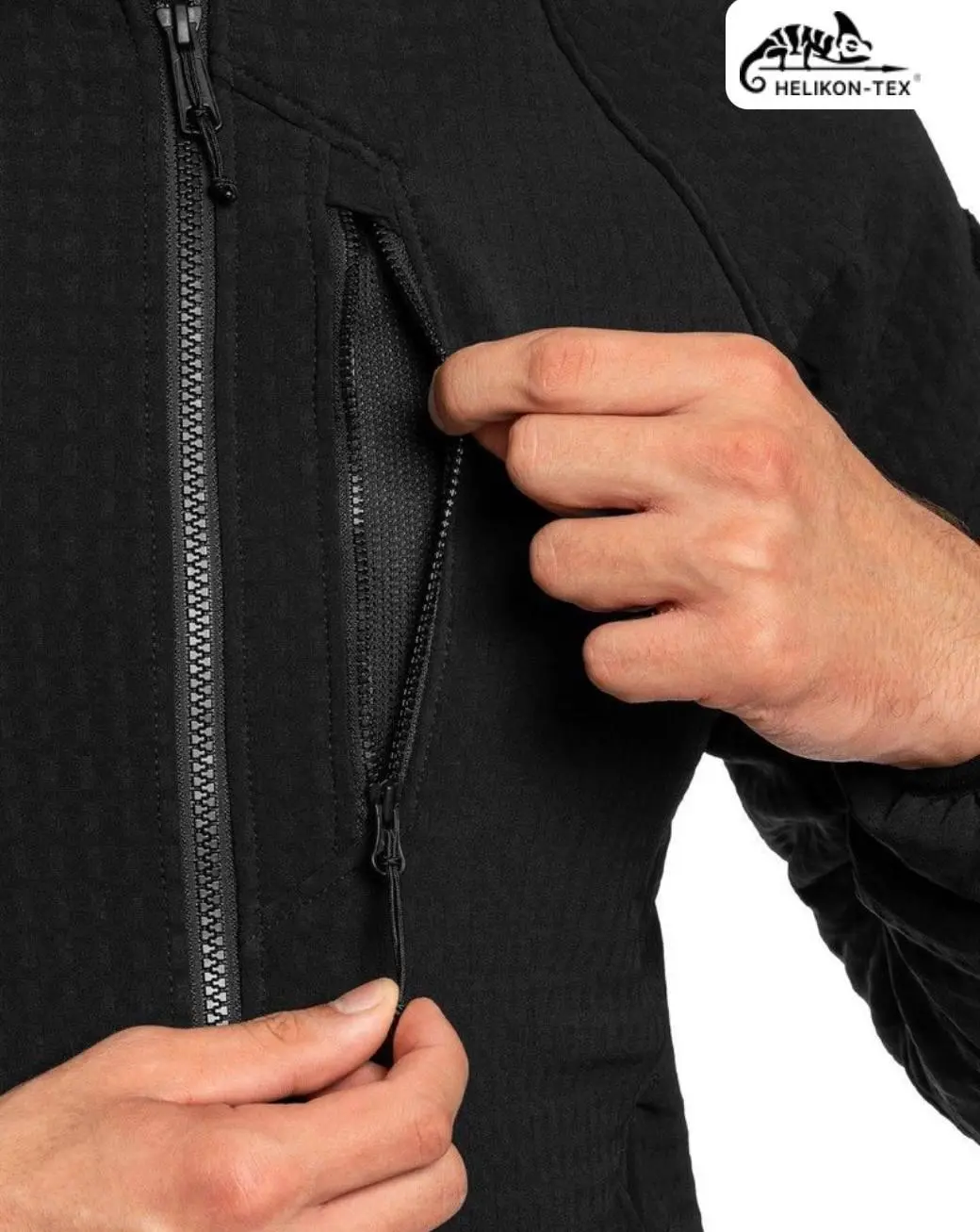Флісова кофта Helikon Patriot Pro Black