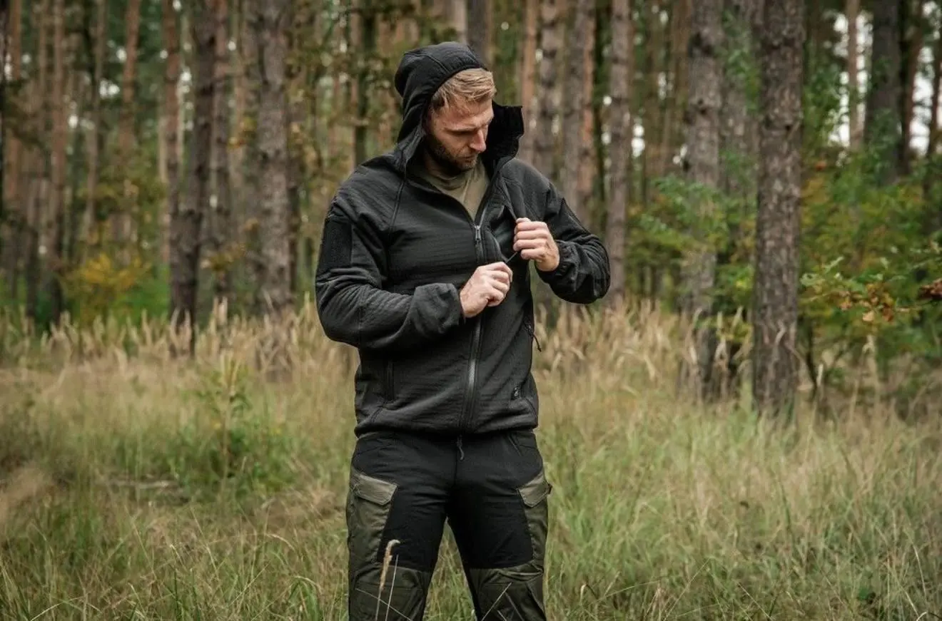 Флісова кофта Helikon Patriot Pro Black