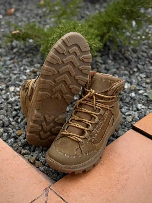 Winter Tactical Boots on Fur AIR Coyote