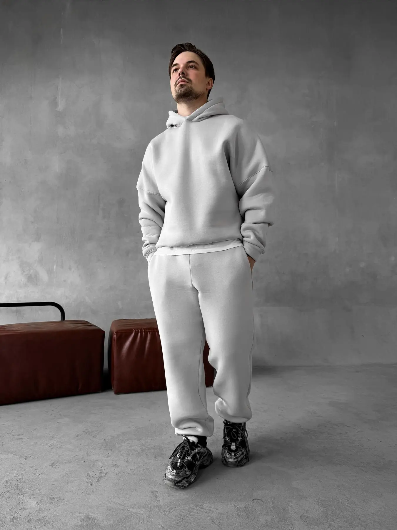 Grey Hoodie Suit