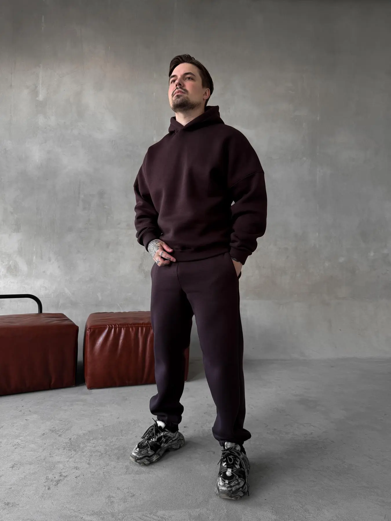 Chocolate Hoodie Suit
