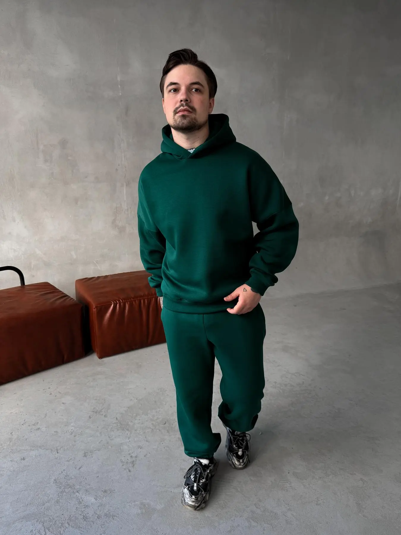 Green Hoodie Suit