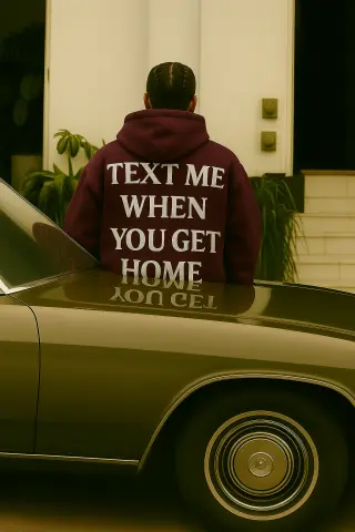 Худі бардо принт text me